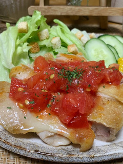 カロリーオフ★チキンソテーのトマトソース-レシピのメイン写真