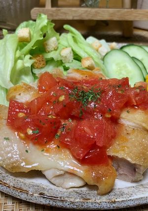 カロリーオフ★チキンソテーのトマトソース-レシピのメイン写真