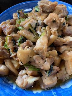 鶏肉の照り焼き風炒め小松菜を入れて-レシピのメイン写真