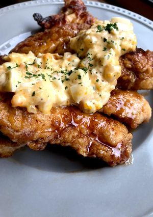 (塩麹漬け)鶏むね肉チキン南蛮フライパン-レシピのメイン写真