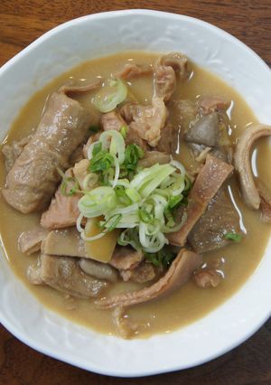 熊本名店の馬のもつ煮込み-レシピのメイン写真