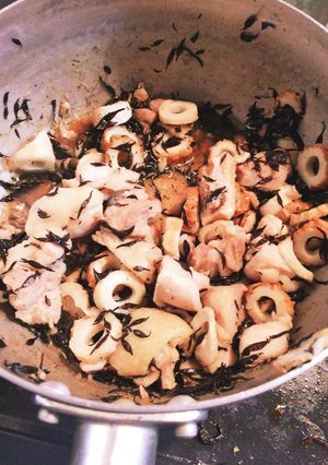 鶏とひじきとちくわ煮-レシピのメイン写真