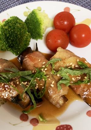 クセになる！なすびの甘味噌味の豚肉巻き☆-レシピのメイン写真