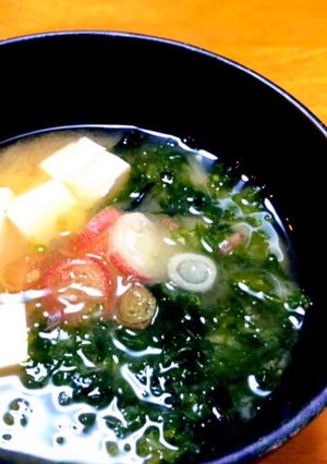 あおさと豆腐の味噌汁 *☻*-レシピのメイン写真