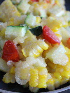 夏野菜のかき揚げ風。-レシピのメイン写真