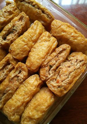 鶏みんちのおあげ煮-レシピのメイン写真