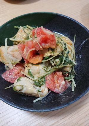 鶏肉とトマトの味噌マヨ炒め-レシピのメイン写真