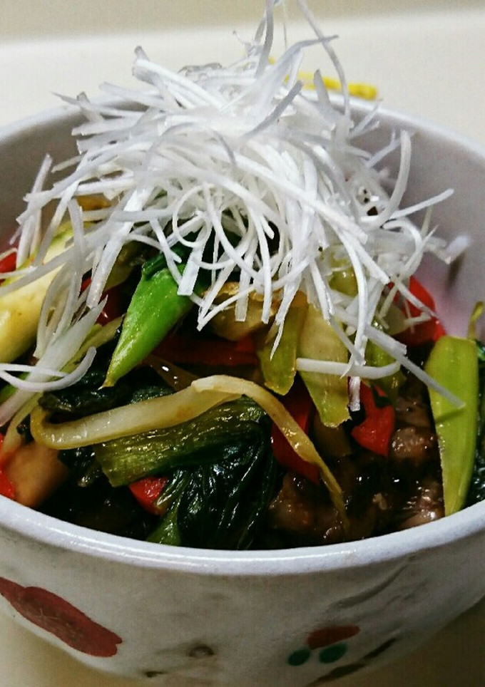 野菜たっぷりステーキ丼-レシピのメイン写真