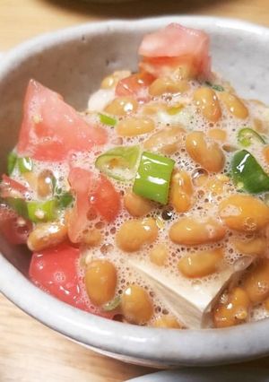 【夏にぴったり】納豆トマトの冷やっこ-レシピのメイン写真