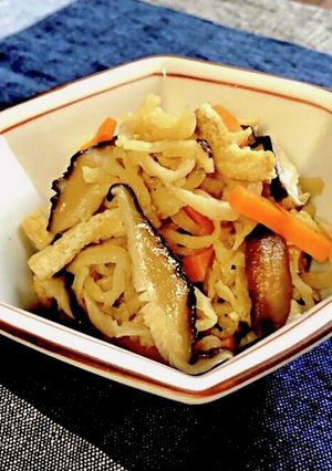 油揚げ・干し椎茸入り♡切り干し大根の煮物-レシピのメイン写真