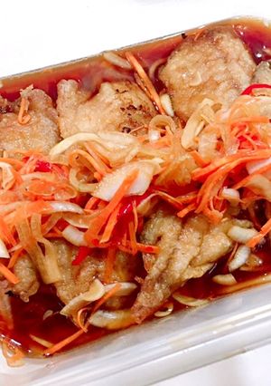 アジの南蛮漬け❁揚げ焼きでヘルシーに量産-レシピのメイン写真