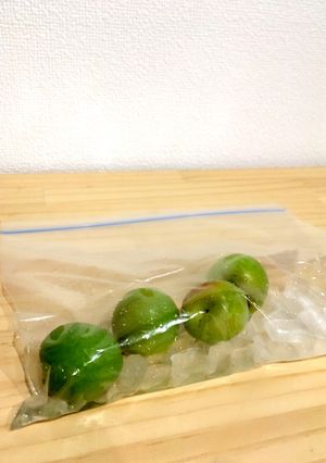 梅酒作りにてはじいた傷梅で、梅シロップ-レシピのメイン写真