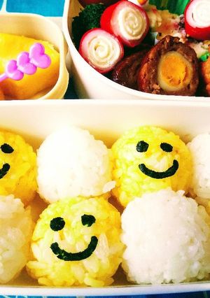 初心者向き☆簡単 スマイリー キャラ弁当-レシピのメイン写真