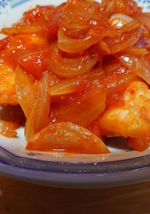 離乳食後期にも☆鶏胸肉トマト炒め-レシピのメイン写真