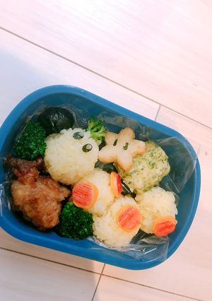 キャラ弁 マリオ はなちゃん-レシピのメイン写真