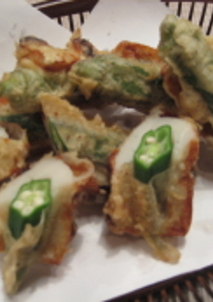 焼きちくわのオクラはさみ揚げ-レシピのメイン写真