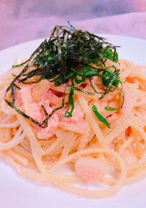 明太子のオイルパスタ！-レシピのメイン写真