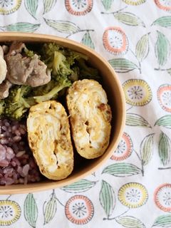 卵2個で作る◎なめ茸入り卵焼き-レシピのメイン写真