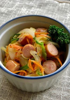玉葱・ピーマン・ウインナーのカレーマリネ-レシピのメイン写真