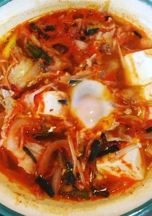 キムチ消費に！スンドゥブ-レシピのメイン写真