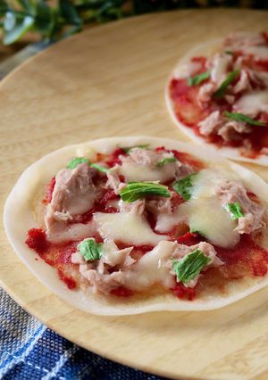 餃子の皮でミニミニツナポテトピザ-レシピのメイン写真