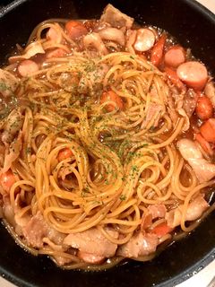 ワンポットパスタ焼きそば風-レシピのメイン写真