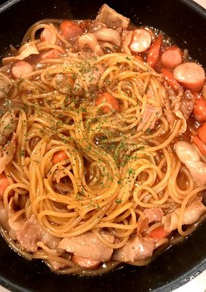 ワンポットパスタ焼きそば風-レシピのメイン写真