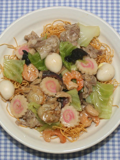 簡単おいしい☆乾燥海鮮たっぷりの皿うどん-レシピのメイン写真