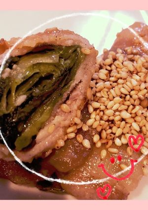 レタスたっぷり、手軽に肉巻き-レシピのメイン写真