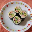 お弁当に♪市松模様のチーズ海苔巻き~☆