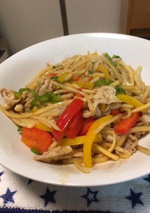 青椒肉絲風豚炒め-レシピのメイン写真