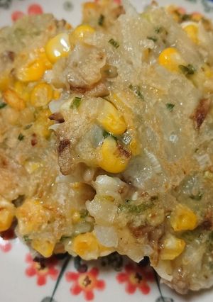 とうもろこしと玉ねぎのおやき-レシピのメイン写真