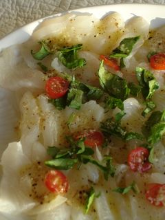 お家でタパス♪白身魚のカルパッチョ-レシピのメイン写真