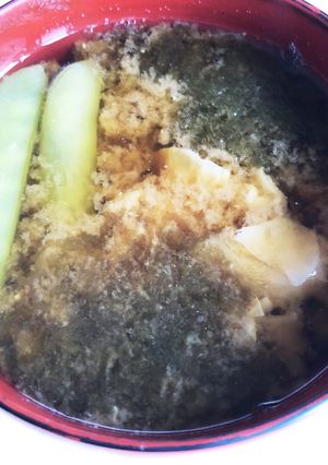 夏の爽やか味噌スープ-レシピのメイン写真