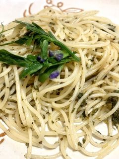 ヨモギのジェノベーゼ風ペースト-レシピのメイン写真