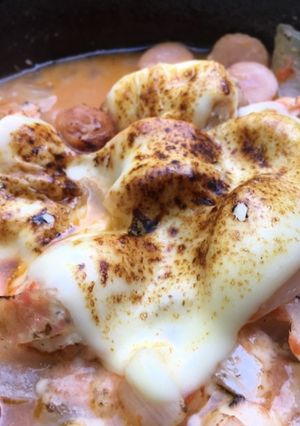 スキレットで簡単トマトと玉ねぎのスープ-レシピのメイン写真