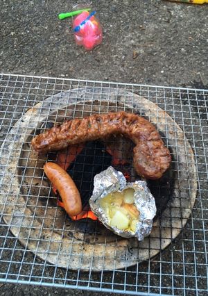 牛バラブロックの炭火焼き-レシピのメイン写真