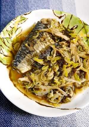 簡単！塩サバと舞茸の海苔出汁煮-レシピのメイン写真