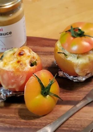 トマトのオーブンチーズ焼き-レシピのメイン写真
