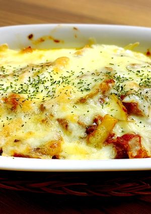 サバ缶で☆トマトカレーポテトグラタン-レシピのメイン写真