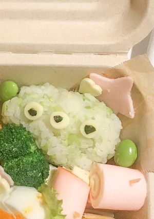 キャラ弁♪リトルグリーンメンおにぎり-レシピのメイン写真