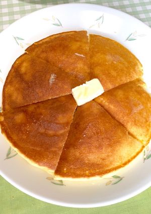 レンジパンでホットケーキ〜(o˘◡˘o)-レシピのメイン写真