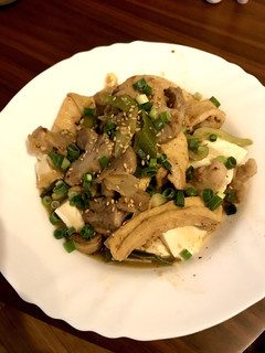 豚肉と油揚の味噌炒め〜温豆腐添え-レシピのメイン写真