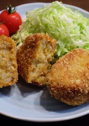 残りカレーdeとろうまコロッケ♡-レシピのメイン写真