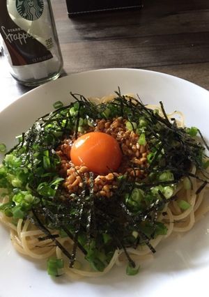 納豆スパゲティ-レシピのメイン写真