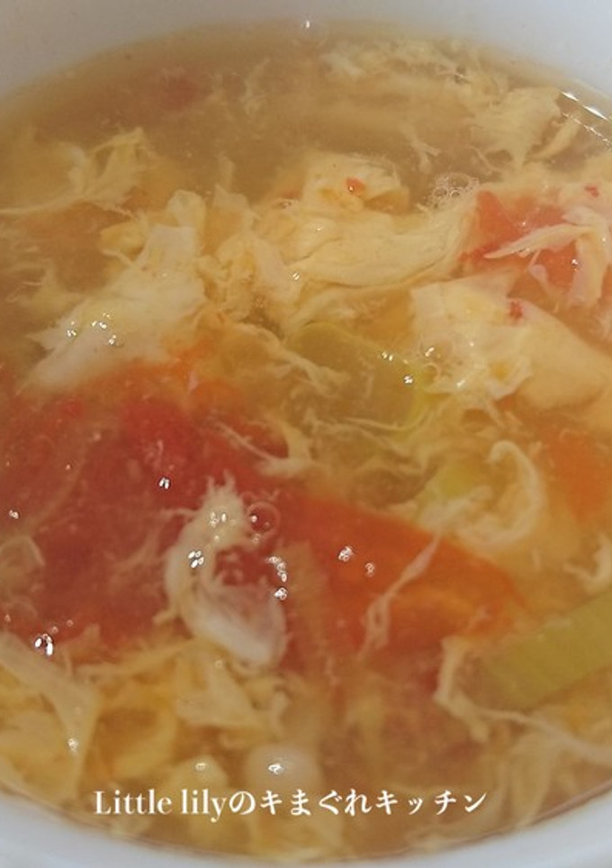 トマトと卵の中華スープ-レシピのメイン写真