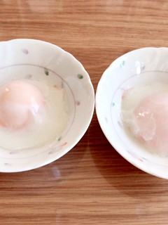 一気に4つ!簡単温泉卵-レシピのメイン写真