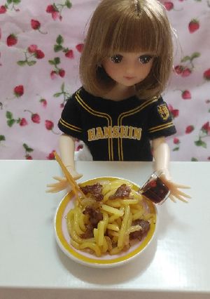 リカちゃんサイズ♡野球シリꕤ今里焼きそば-レシピのメイン写真