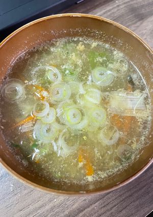 しょうゆラーメンの残りスープで野菜スープ-レシピのメイン写真