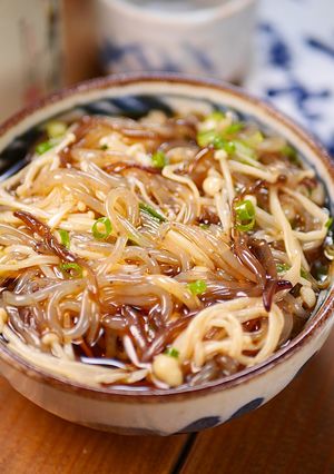 糸こんとえのきの♪ちゅるちゅる酢の物🤩-レシピのメイン写真